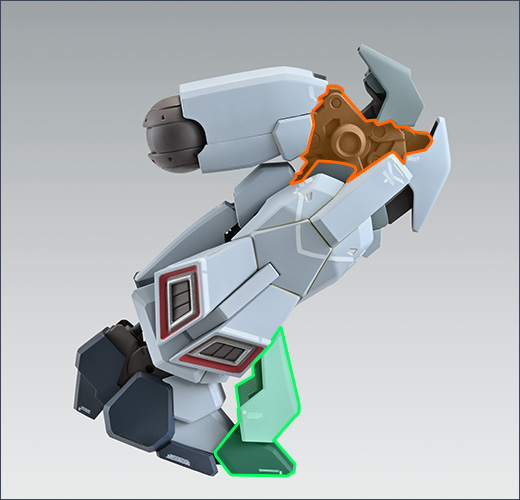 메커니컬한 동작을 만들면서 넓은 가동 범위를 확보