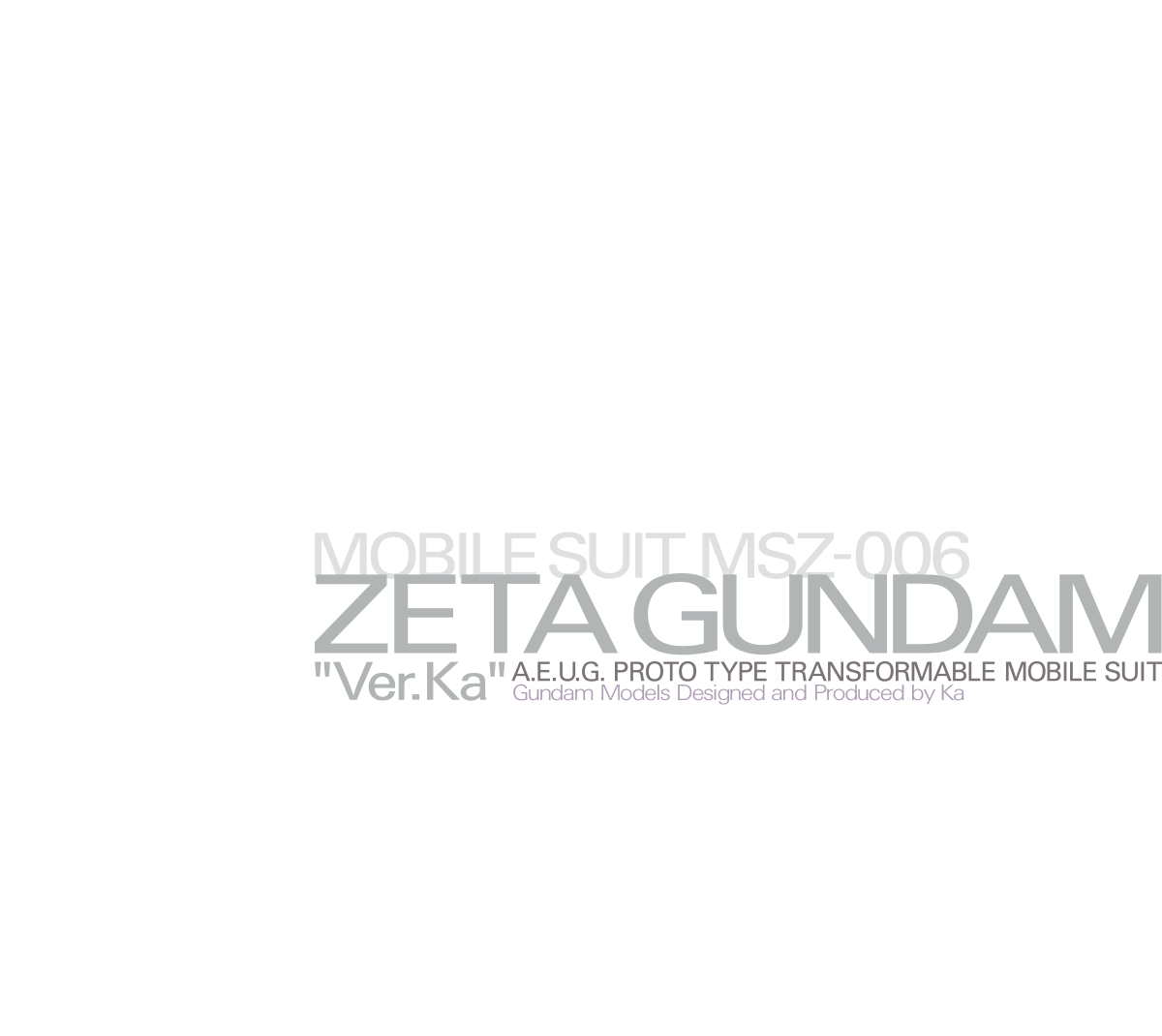 MG 1/100 제타 건담 Ver.Ka